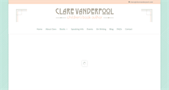 Desktop Screenshot of clarevanderpool.com