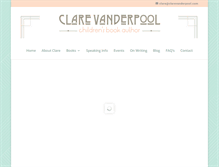 Tablet Screenshot of clarevanderpool.com